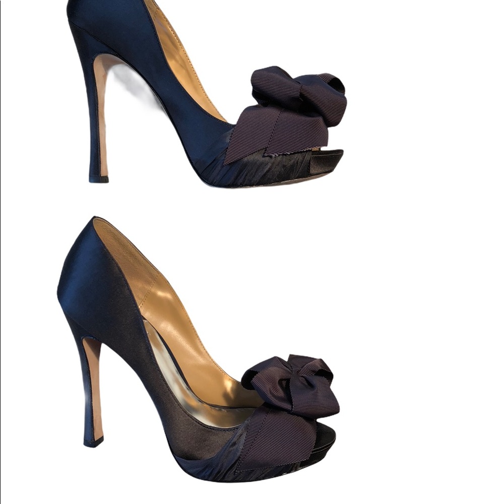 Badgley Mischka “Keeper” in Smoke Satin Sz 8.5 - Picture 2 of 11